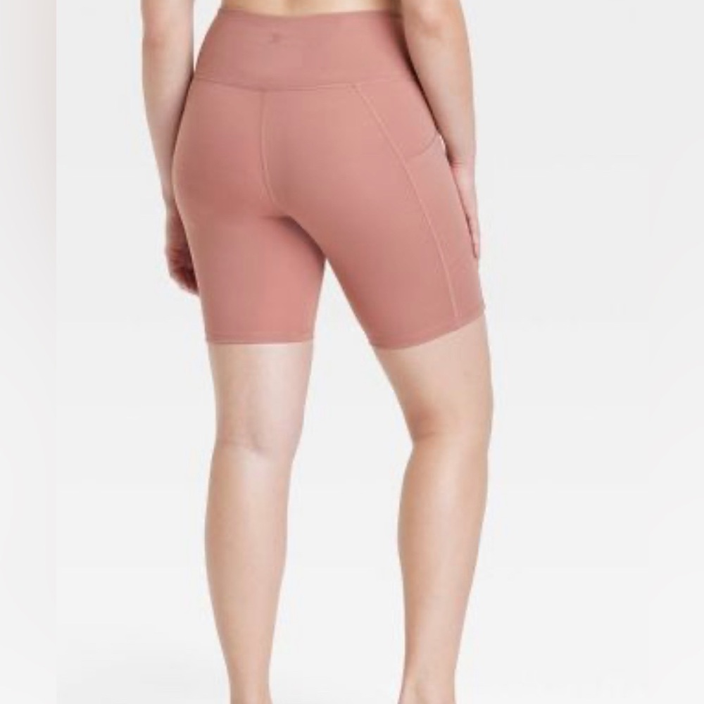 Teen girls pink biker shorts